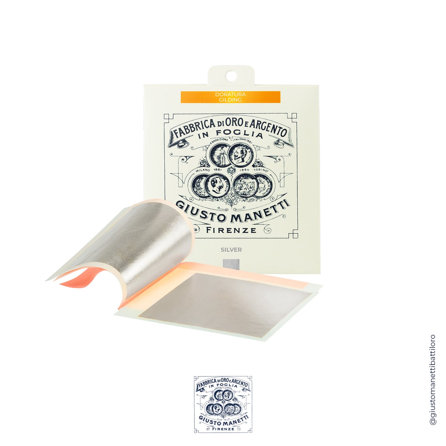 HOPEALEHTI   95 x 95mm